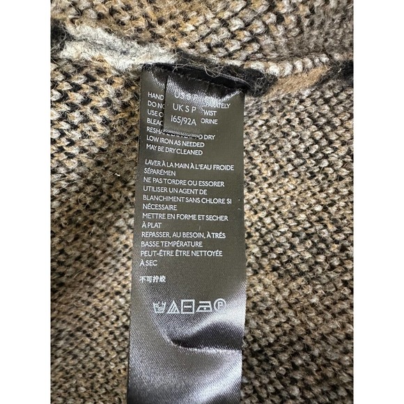 NWT Anthropologie Ferna Plaid Sweater Coat Wool Blend Women's SP Small Petite - Picture 10 of 14